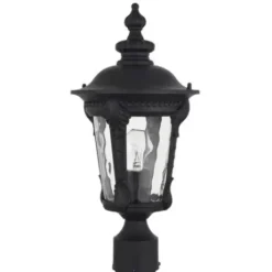 * Outdoor Lighting|New Patriot Lighting® Tomek Black Outdoor Post Light