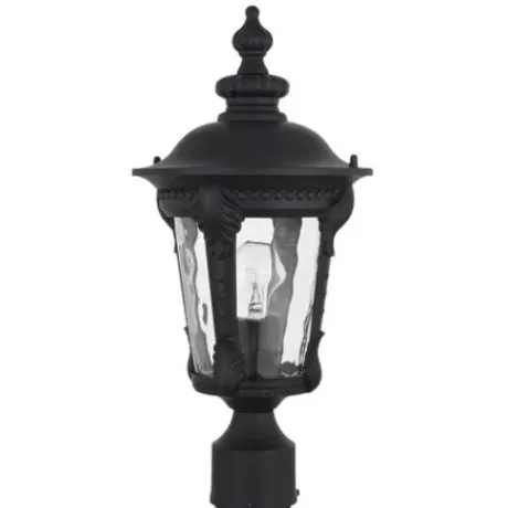 * Outdoor Lighting|New Patriot Lighting® Tomek Black Outdoor Post Light