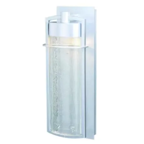 * Outdoor Lighting|New Patriot Lighting® Uptown Painted Satin Nickel Integrated Led Outdoor Wall Light