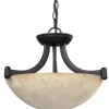 * Indoor Lighting|New Patriot Lighting® Warren Rubbed Antique Bronze Convertible Pendant