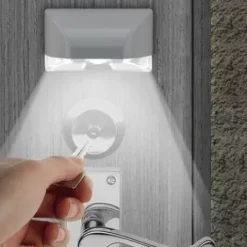 * Outdoor Lighting|New Patriot Lighting® White Keyhole Motion Sensor Outdoor Wall Light
