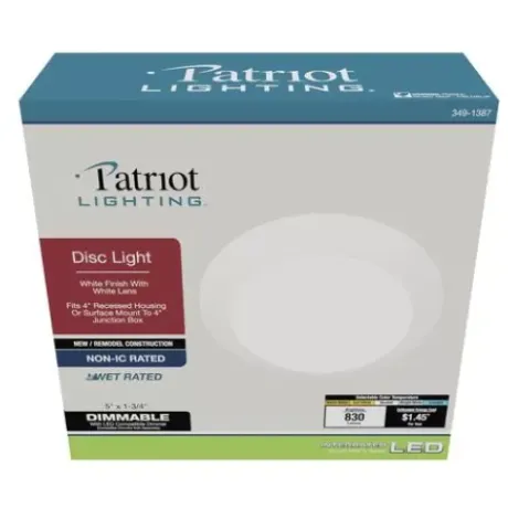 * Indoor Lighting|Outlet Patriot Lighting® 4″ Led Disc Downlight