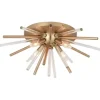 * Indoor Lighting|Outlet Patriot Lighting® Aria Natural Brass Flush Mount Ceiling Light