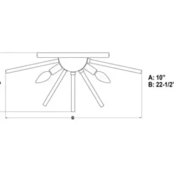 * Indoor Lighting|Outlet Patriot Lighting® Aria Natural Brass Flush Mount Ceiling Light