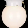 * Indoor Lighting|Outlet Patriot Lighting® Amity White 1-Light Flush Mount Ceiling Light