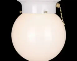 * Indoor Lighting|Outlet Patriot Lighting® Amity White 1-Light Flush Mount Ceiling Light