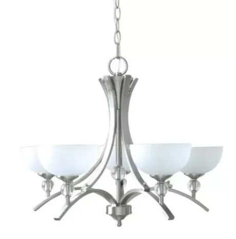 * Indoor Lighting|Outlet Patriot Lighting® Chantelle 5-Light Satin Nickel Chandelier