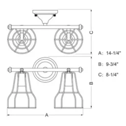 * Indoor Lighting|Outlet Patriot Lighting® Clybourn Oil Rubbed Bronze 2 Light Vanity Light