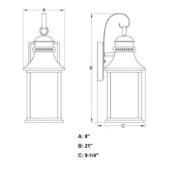 * Outdoor Lighting|Outlet Patriot Lighting® Cambridge Oil-Rubbed Bronze Outdoor Wall Light