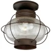 * Outdoor Lighting|Outlet Patriot Lighting® Chatham Burnished Bronze Outdoor Flush Mount Light