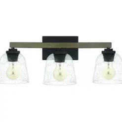 * Indoor Lighting|Outlet Patriot Lighting® Danae Matte Black 3-Light Vanity Light