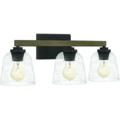 * Indoor Lighting|Outlet Patriot Lighting® Danae Matte Black 3-Light Vanity Light