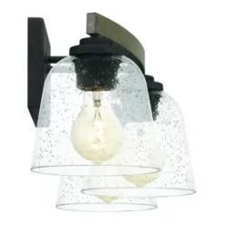 * Indoor Lighting|Outlet Patriot Lighting® Danae Matte Black 3-Light Vanity Light