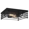 * Indoor Lighting|Outlet Patriot Lighting® Gaven Matte Black 2-Light Flush Mount Ceiling Light – 2 Pack