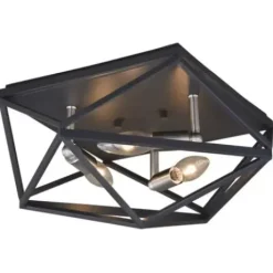 * Indoor Lighting|Outlet Patriot Lighting® Hailey Satin Nickel Flush Mount Ceiling Light