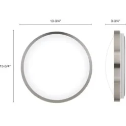 * Indoor Lighting|Outlet Patriot Lighting® Lato Satin Nickel Integrated Led Flush Mount Ceiling Light