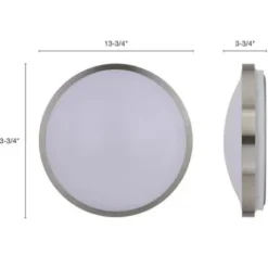 * Indoor Lighting|Outlet Patriot Lighting® Lato Satin Nickel Integrated Led Flush Mount Ceiling Light