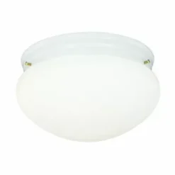 * Indoor Lighting|Outlet Patriot Lighting® Mushroom White 2-Light Flush Mount Ceiling Light