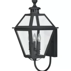 * Outdoor Lighting|Outlet Patriot Lighting® Nottingham Textured Black 3-Light Outdoor Wall Light