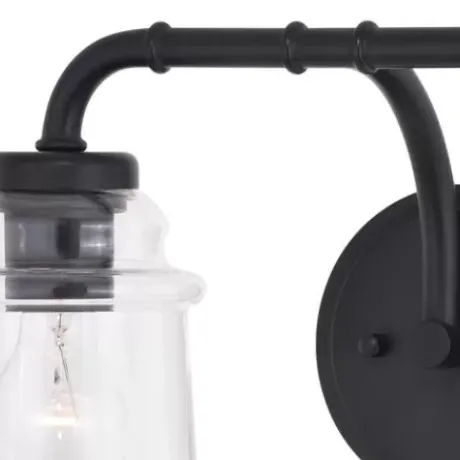 * Indoor Lighting|Outlet Patriot Lighting® Toledo Matte Black 2 Light Vanity Light