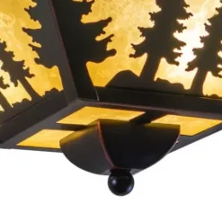 * Indoor Lighting|Outlet Patriot Lighting® Yosemite Burnished Bronze Flush Mount Ceiling Light