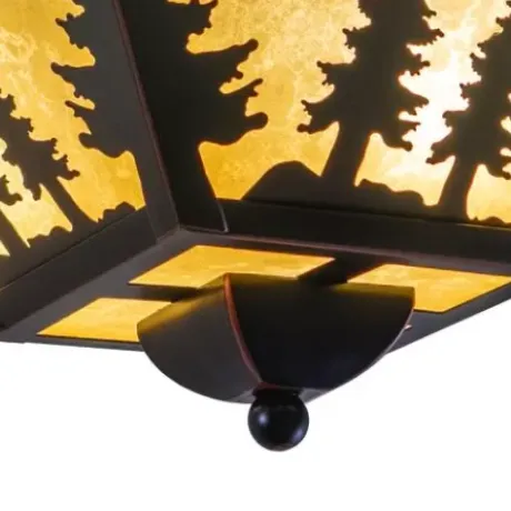 * Indoor Lighting|Outlet Patriot Lighting® Yosemite Burnished Bronze Flush Mount Ceiling Light