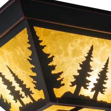 * Indoor Lighting|Outlet Patriot Lighting® Yosemite Burnished Bronze Flush Mount Ceiling Light