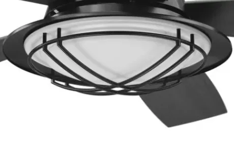 * Ceiling Fans|Promo Patriot Lighting™ 54″ Tess Matte Black Indoor/Outdoor Integrated Led Ceiling Fan