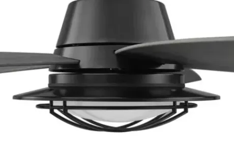 * Ceiling Fans|Promo Patriot Lighting™ 54″ Tess Matte Black Indoor/Outdoor Integrated Led Ceiling Fan