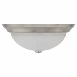 * Indoor Lighting|Promo Patriot Lighting® Cary Satin Nickel 2-Light Flush Mount Ceiling Light – 2 Pack