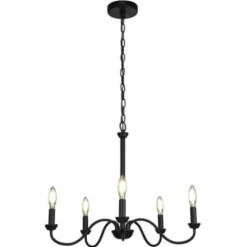 * Indoor Lighting|Promo Patriot Lighting® Cura Black 5-Light Chandelier