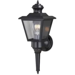 * Outdoor Lighting|Promo Patriot Lighting® Dualux Brookline Iii Black Motion Sensor Outdoor Security Wall Light