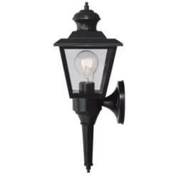 * Outdoor Lighting|Promo Patriot Lighting® Dualux Brookline Iii Black Motion Sensor Outdoor Security Wall Light