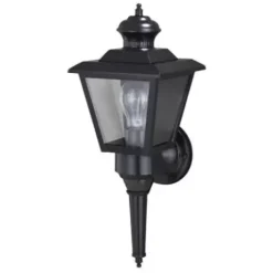 * Outdoor Lighting|Promo Patriot Lighting® Dualux Brookline Iii Black Motion Sensor Outdoor Security Wall Light