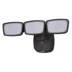 * Outdoor Lighting|Promo Patriot Lighting® Dualux Bronze Led Triple Head Outdoor Security Flood Light