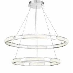 * Indoor Lighting|Promo Patriot Lighting® Fanton Chrome Integrated Led Pendant