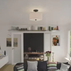 * Indoor Lighting|Promo Patriot Lighting® Fabian Bronze 2-Light Semi-Flush Mount Ceiling Light