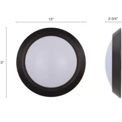 * Indoor Lighting|Promo Patriot Lighting® Fulton Bronze Integrated Led Flush Mount Ceiling Light 2-Pack
