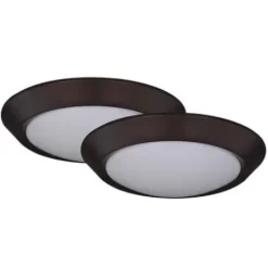 * Indoor Lighting|Promo Patriot Lighting® Fulton Bronze Integrated Led Flush Mount Ceiling Light 2-Pack