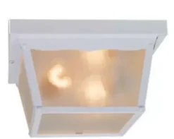 * Outdoor Lighting|Promo Patriot Lighting® Mccormick White 2-Light Flush Mount Outdoor Ceiling Light