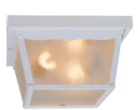 * Outdoor Lighting|Promo Patriot Lighting® Mccormick White 2-Light Flush Mount Outdoor Ceiling Light