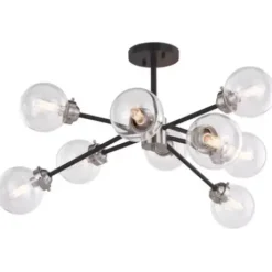 * Indoor Lighting|Promo Patriot Lighting® Orbit Oil Rubbed Bronze 9 Light Semi-Flush Mount Ceiling Light
