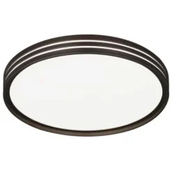 * Indoor Lighting|Promo Patriot Lighting® Ronald Bronze Integrated Led Flush Mount Ceiling Light