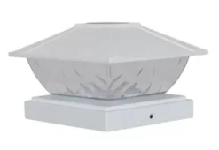 * Outdoor Lighting|Promo Patriot Lighting® Solar Integrated Led Lakota White Post Cap Landscape Light – 2-Pack
