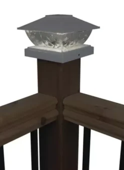* Outdoor Lighting|Promo Patriot Lighting® Solar Integrated Led Lakota White Post Cap Landscape Light – 2-Pack