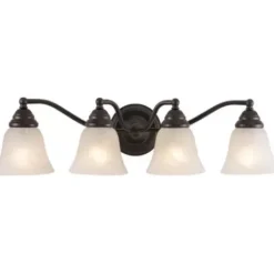 * Indoor Lighting|Promo Patriot Lighting® Standford Oil Burnished Bronze 4 Light Vanity Light