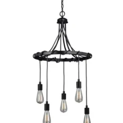 * Indoor Lighting|Promo Patriot Lighting® Wallis 5-Light Dark Bronze Chandelier