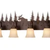* Indoor Lighting|Promo Patriot Lighting® Yellowstone 4-Light Burnished Bronze Vanity Light