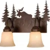 * Indoor Lighting|Promo Patriot Lighting® Yellowstone 2-Light Burnished Bronze Vanity Light