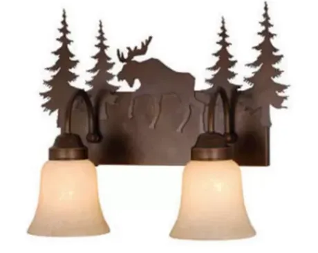 * Indoor Lighting|Promo Patriot Lighting® Yellowstone 2-Light Burnished Bronze Vanity Light